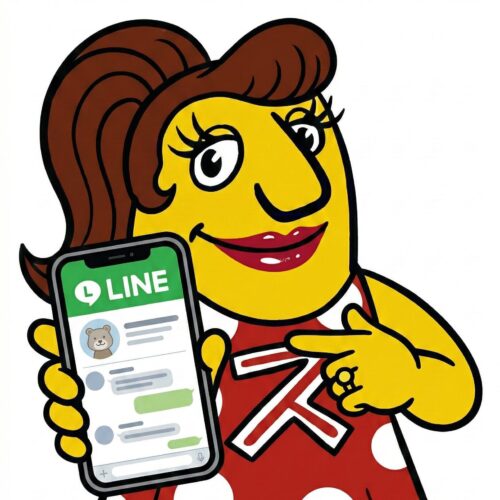 公式LINEにポイッ！と送信（24時間受付）